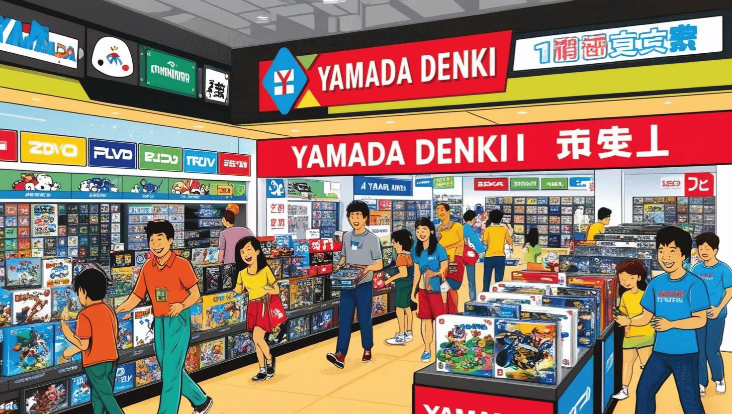 ヤマダ電機ゲーム売ってる場所は？店舗とオンラインの特徴